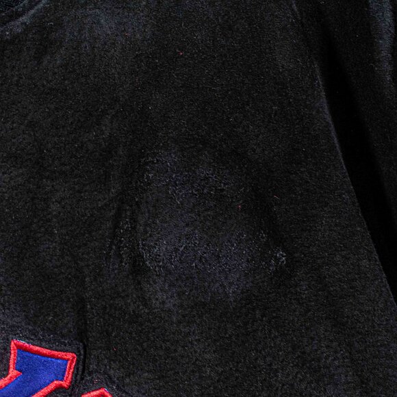 New York Giants NFL Suede Leather Bomber Jacket Varsity XL Y2K Football - Picture 3 of 13